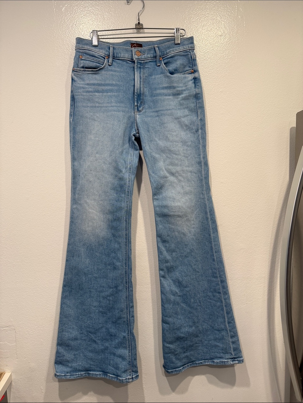 MOTHER The Doozy Light Blue Flare Jeans Size 28 Room Service